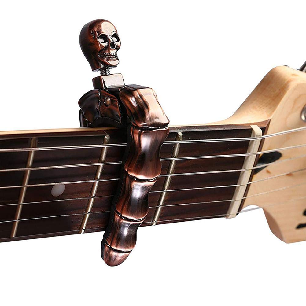 Guitar Capo Clip - Каподастр для гитары в форме черепа,
