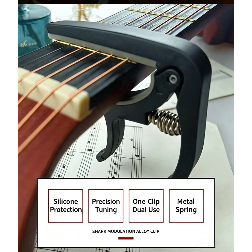 Guitar Capo Clip - Каподастр для гитары 2 в 1