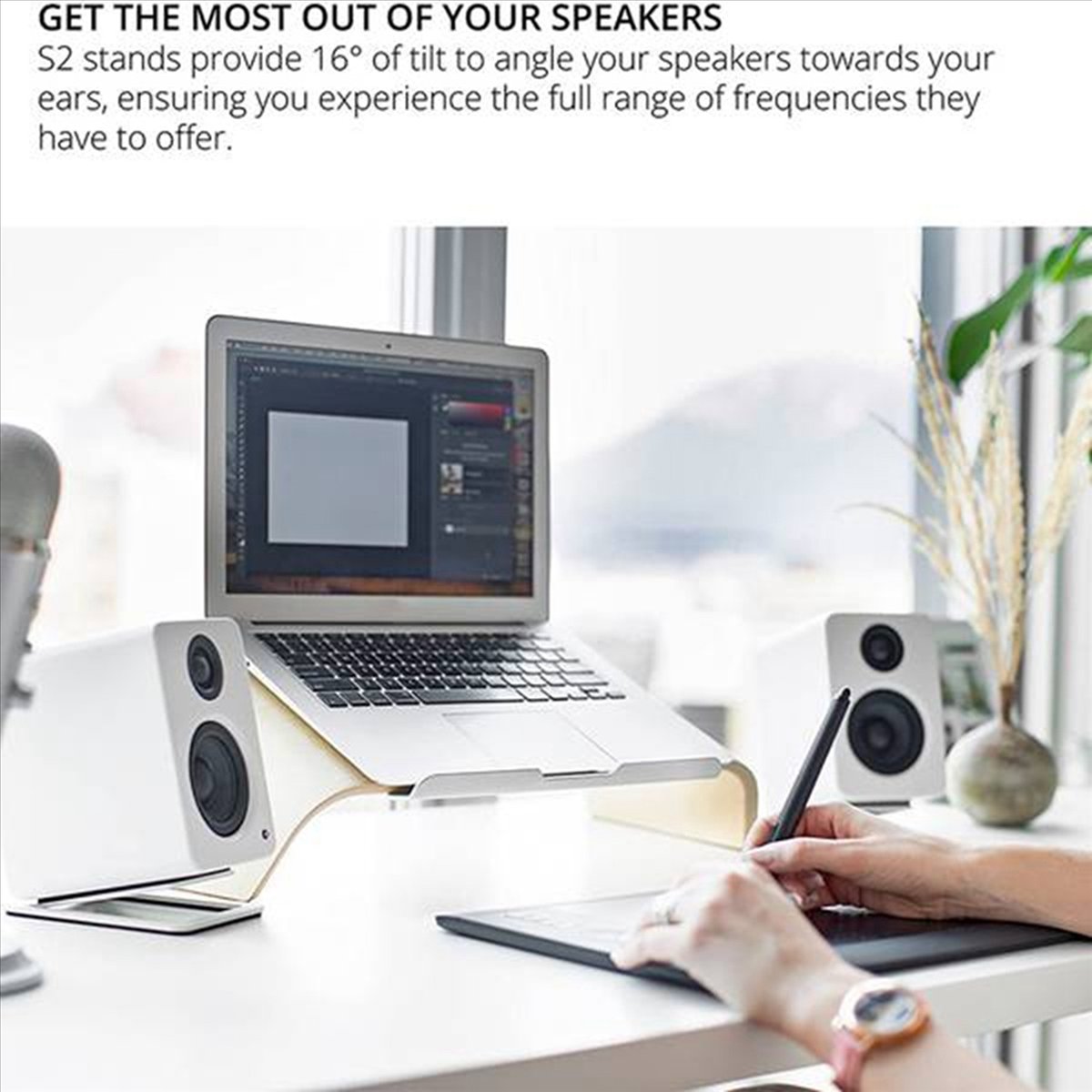 Studio Monitor Speaker - Комплект из 2 наклонных подставок для
